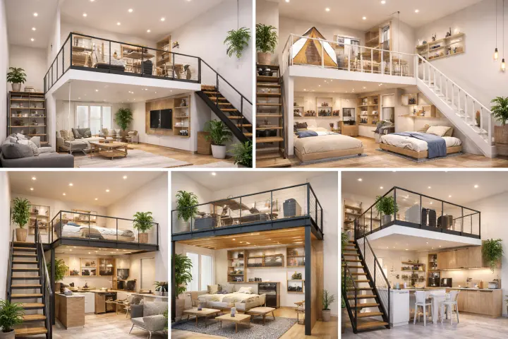 Mezannine Ruang Rumah Estetik di Tangerang